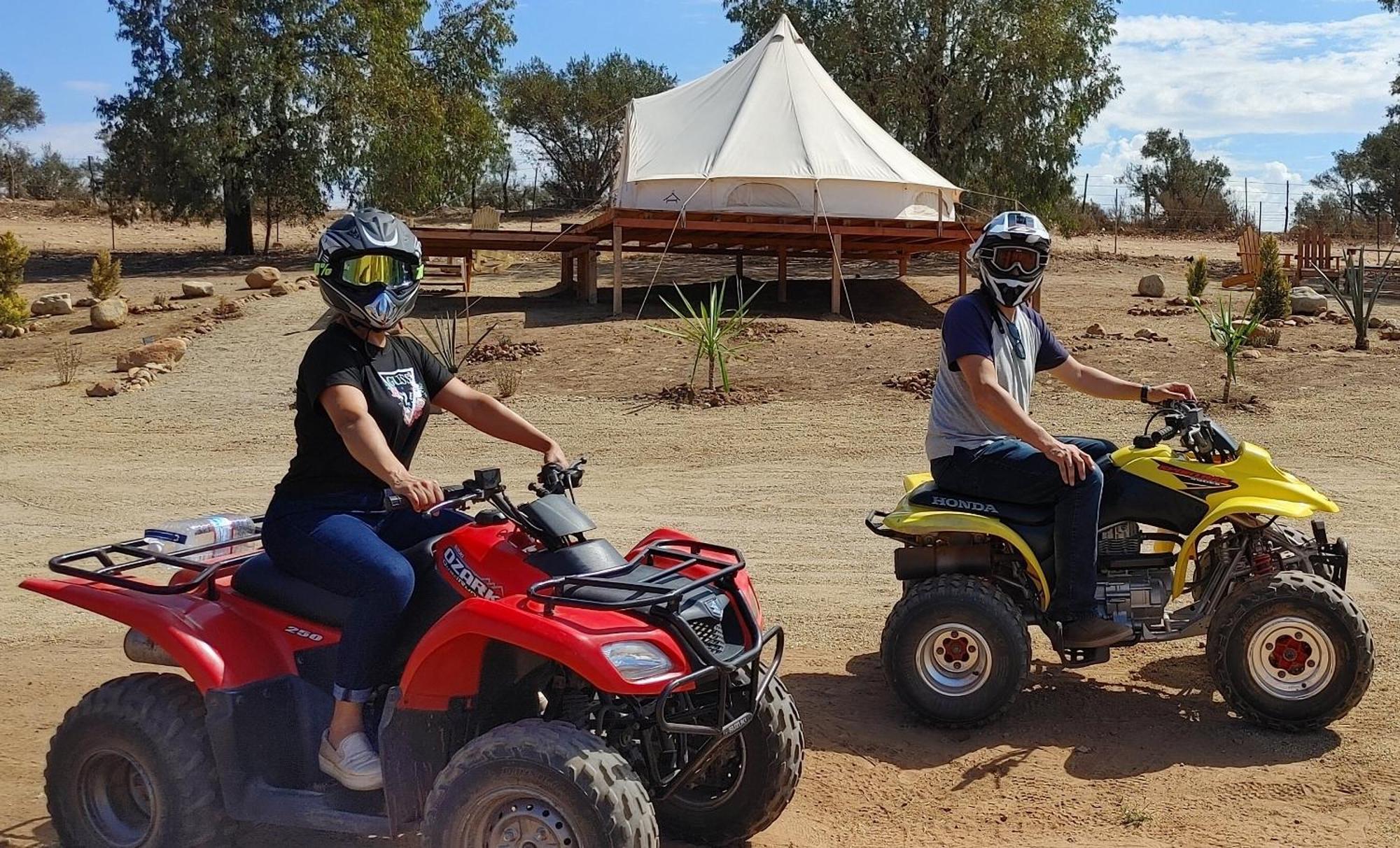 Lago Valle Wine Glamping Guadalupe Eksteriør billede